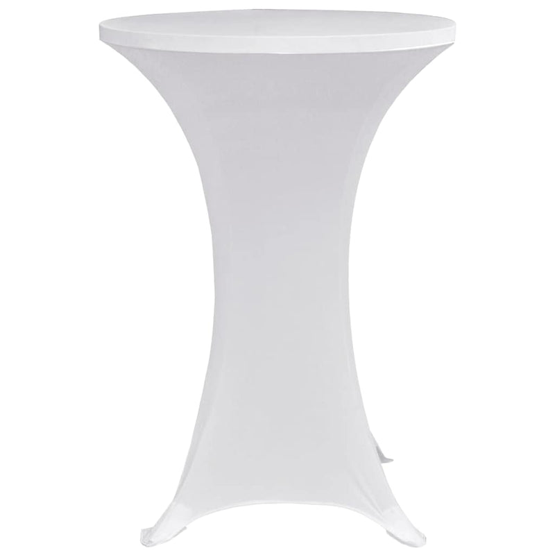 Afbeelding laden in galerijviewer, Vidaxl statafelhoes 4 st stretch ø80 cm wit

