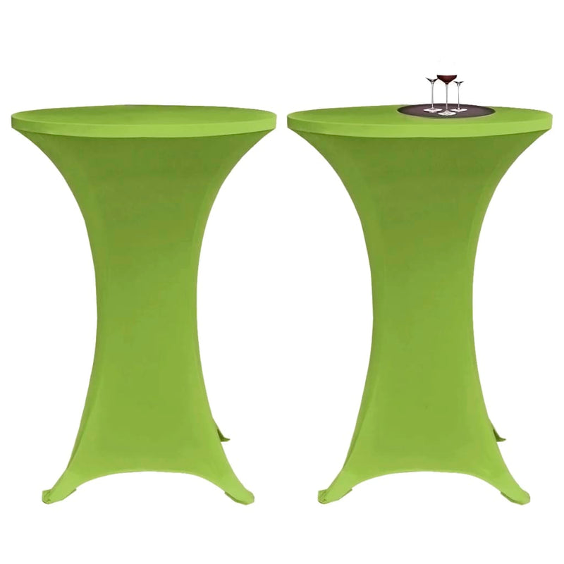 Afbeelding laden in galerijviewer, Vidaxl tafelhoes stretch 4 st 80 cm groen
