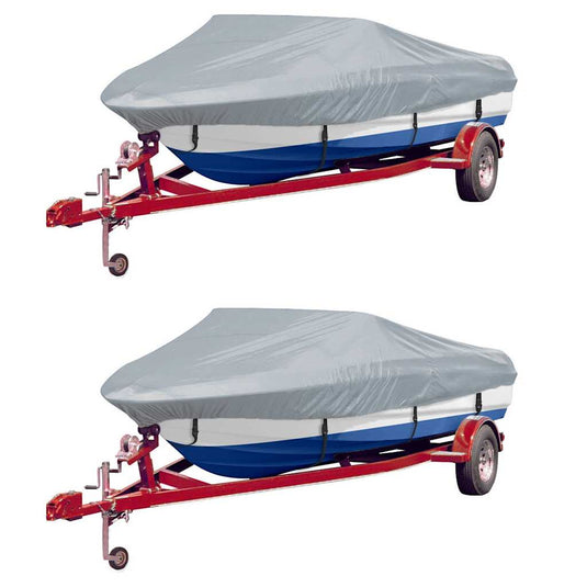 Vidaxl boothoezen 2 st 610-671x254 cm grijs