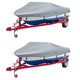 Vidaxl boothoezen 2 st 610-671x254 cm grijs