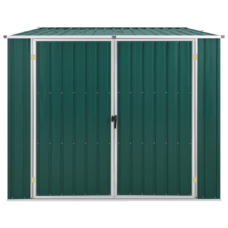 Afbeelding laden in galerijviewer, VidaXL Tuinschuur 195x198x159 cm gegalvaniseerd staal groen
