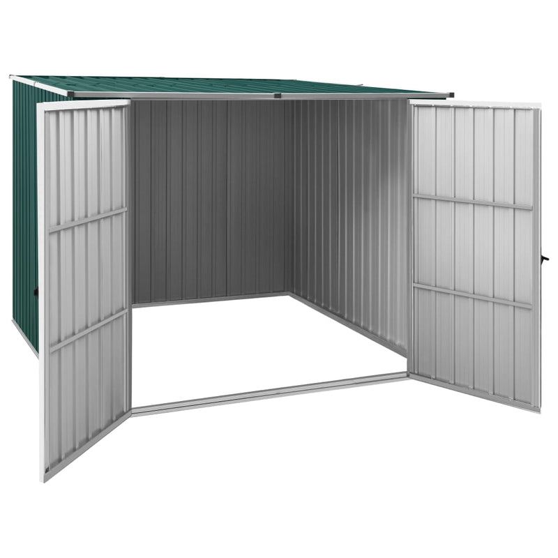 Afbeelding laden in galerijviewer, VidaXL Tuinschuur 195x198x159 cm gegalvaniseerd staal groen
