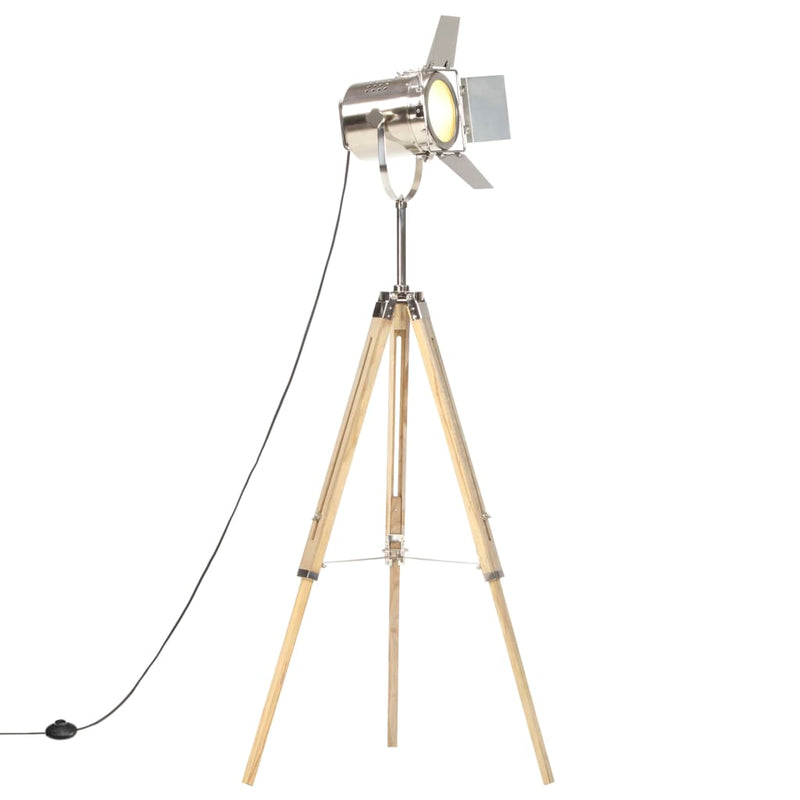 Afbeelding laden in galerijviewer, Vidaxl vloerlamp driepoot 140 cm massief mangohout

