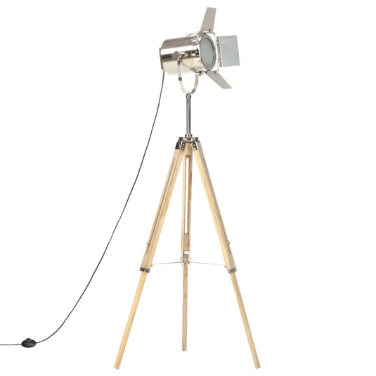 Vidaxl vloerlamp driepoot 140 cm massief mangohout