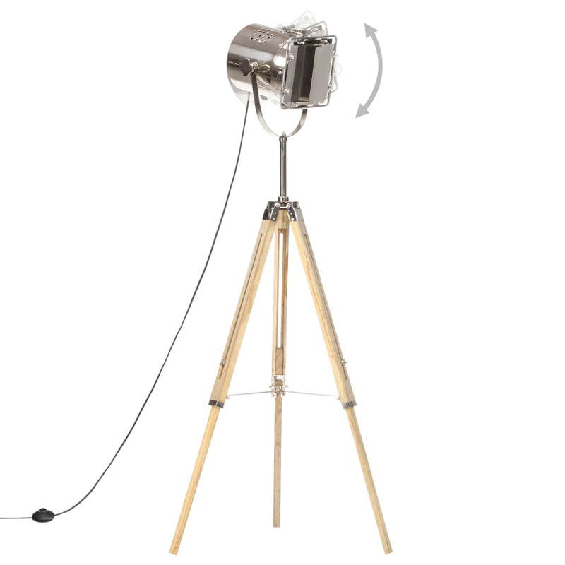 Afbeelding laden in galerijviewer, Vidaxl vloerlamp driepoot 140 cm massief mangohout
