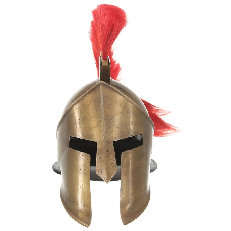 Afbeelding laden in galerijviewer, Vidaxl soldatenhelm grieks replica larp staal messingkleurig
