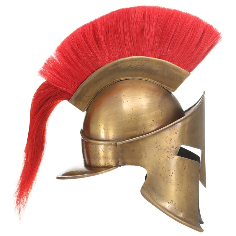 Afbeelding laden in galerijviewer, Vidaxl soldatenhelm grieks replica larp staal messingkleurig
