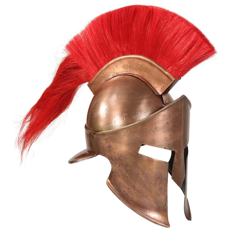 Afbeelding laden in galerijviewer, Vidaxl soldatenhelm grieks replica larp staal koperkleurig
