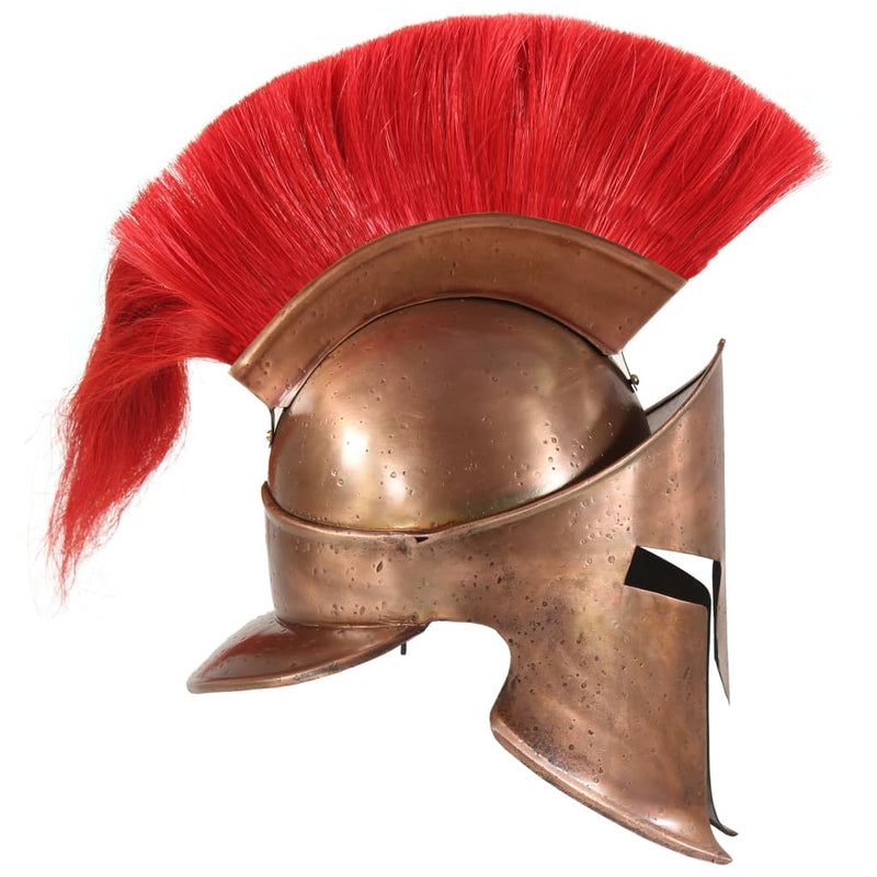Afbeelding laden in galerijviewer, Vidaxl soldatenhelm grieks replica larp staal koperkleurig
