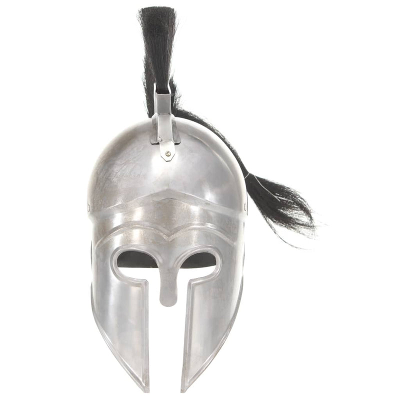 Afbeelding laden in galerijviewer, Vidaxl soldatenhelm grieks replica larp staal zilverkleurig
