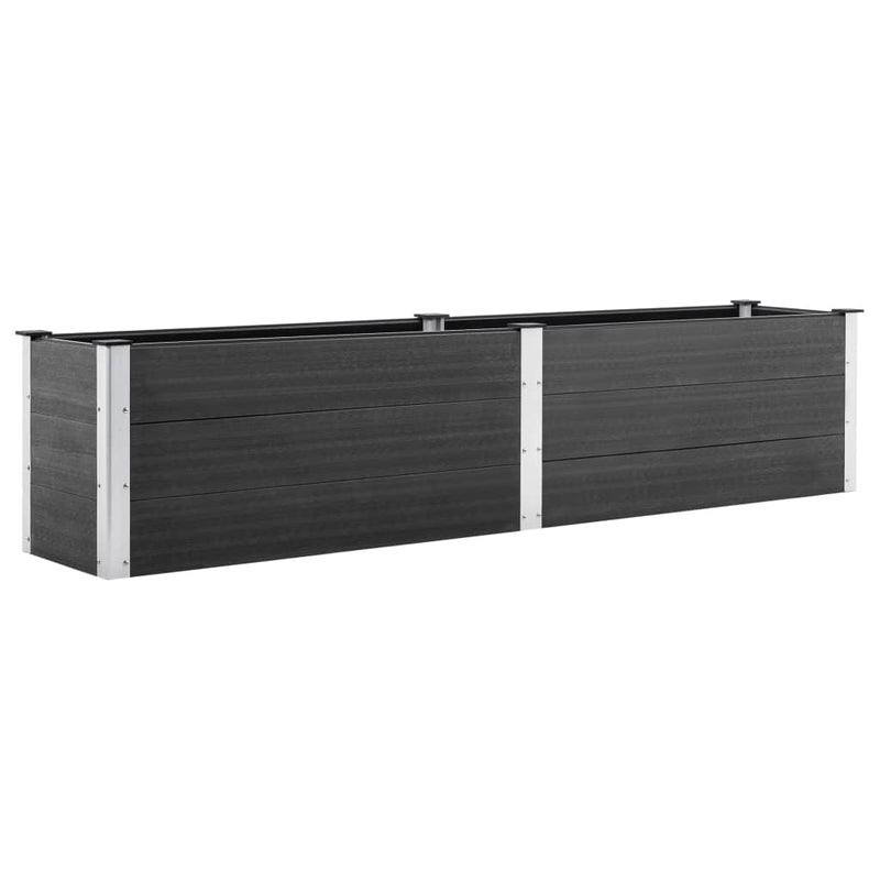 Afbeelding laden in galerijviewer, VidaXL Plantenbak verhoogd 250x50x54 cm HKC grijs
