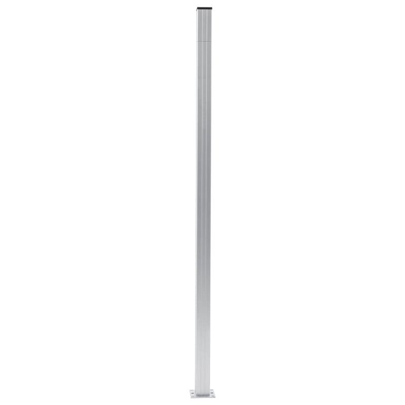 Afbeelding laden in galerijviewer, Vidaxl schuttingpalen 2 st 185 cm aluminium
