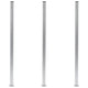 Vidaxl schuttingpalen 3 st 185 cm aluminium