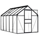 VidaXL Tuinkas 5,89 m³ aluminium antracietkleurig
