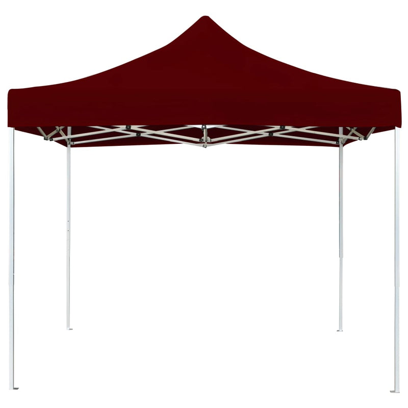 Afbeelding laden in galerijviewer, Vidaxl partytent professioneel inklapbaar 2x2 m aluminium bordeauxrood
