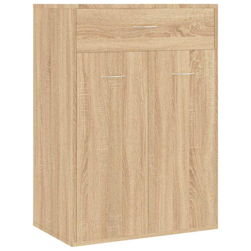 Afbeelding laden in galerijviewer, Vidaxl schoenenkast 60x35x84 cm bewerkt hout sonoma eikenkleurig
