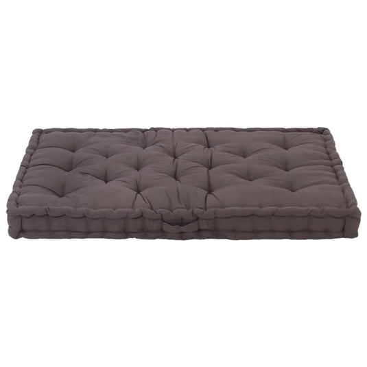 Vidaxl palletvloerkussen 120x80x10 cm katoen antraciet