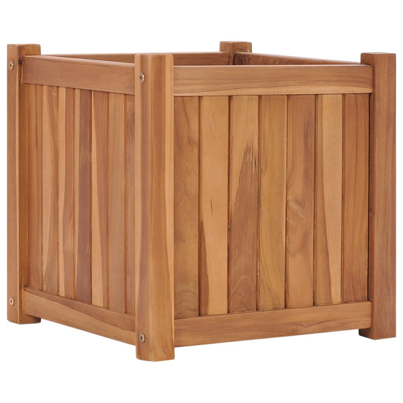 Afbeelding laden in galerijviewer, Vidaxl plantenbak verhoogd 40x40x40 cm massief teakhout
