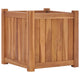 Vidaxl plantenbak verhoogd 40x40x40 cm massief teakhout
