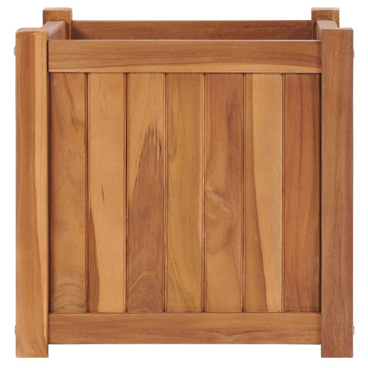Vidaxl plantenbak verhoogd 40x40x40 cm massief teakhout