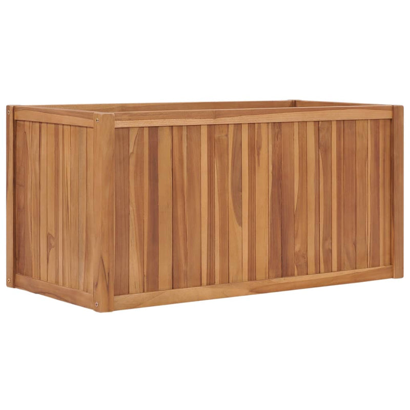 Afbeelding laden in galerijviewer, Vidaxl plantenbak verhoogd 100x50x50 cm massief teakhout

