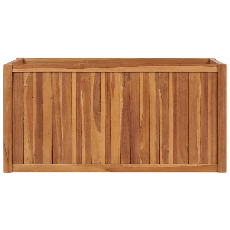 Afbeelding laden in galerijviewer, Vidaxl plantenbak verhoogd 100x50x50 cm massief teakhout
