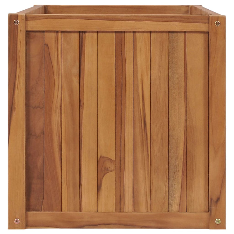 Afbeelding laden in galerijviewer, Vidaxl plantenbak verhoogd 100x50x50 cm massief teakhout
