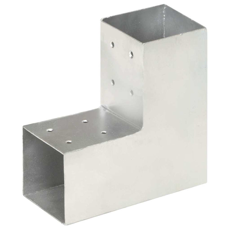 Afbeelding laden in galerijviewer, Vidaxl paalverbinding l-vorm 81x81 mm gegalvaniseerd metaal
