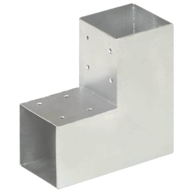 Afbeelding laden in galerijviewer, Vidaxl paalverbinding l-vorm 91x91 mm gegalvaniseerd metaal
