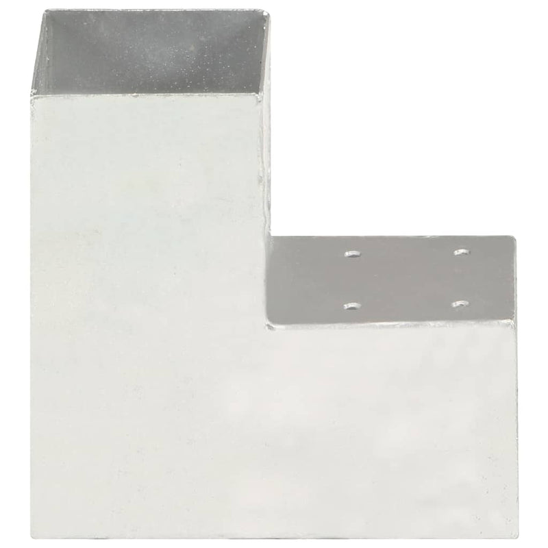Afbeelding laden in galerijviewer, Vidaxl paalverbinding l-vorm 91x91 mm gegalvaniseerd metaal
