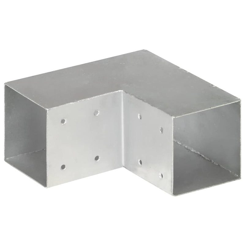 Afbeelding laden in galerijviewer, Vidaxl paalverbinding l-vorm 91x91 mm gegalvaniseerd metaal
