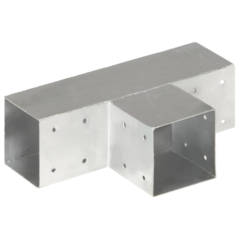 Afbeelding laden in galerijviewer, Vidaxl paalverbinding t-vorm 91x91 mm gegalvaniseerd metaal
