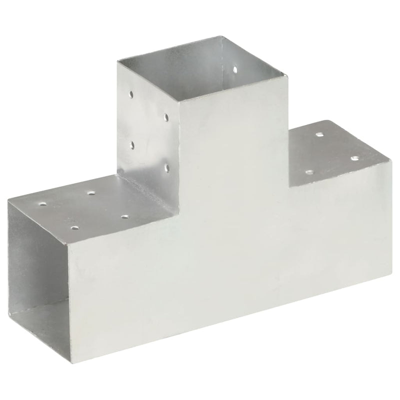 Afbeelding laden in galerijviewer, Vidaxl paalverbinding t-vorm 101x101 mm gegalvaniseerd metaal
