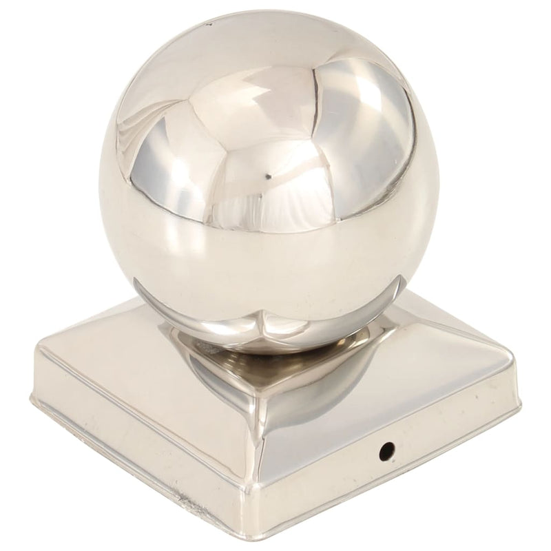 Afbeelding laden in galerijviewer, Vidaxl paalkappen 6 st bol 91x91 mm roestvrij staal
