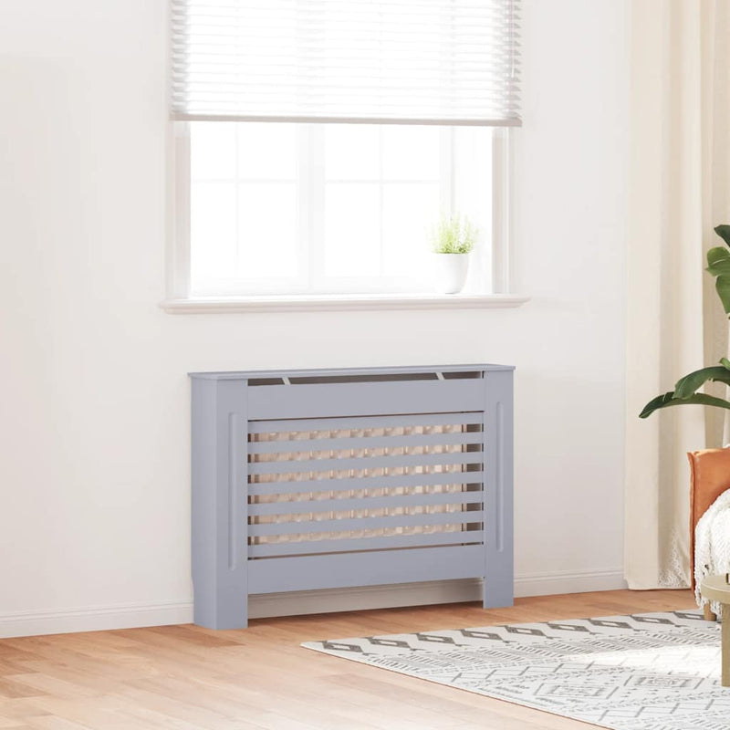 Afbeelding laden in galerijviewer, Vidaxl radiatorombouw 112x19x81,5 cm mdf antraciet
