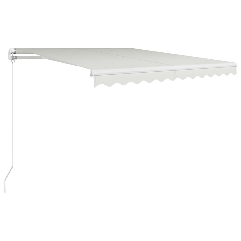 Afbeelding laden in galerijviewer, VidaXL Luifel handmatig uittrekbaar 300x250 cm crème
