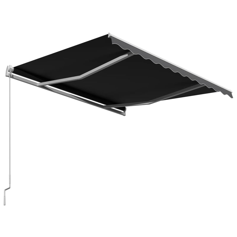 Afbeelding laden in galerijviewer, VidaXL Luifel handmatig uittrekbaar 300x250 cm antraciet
