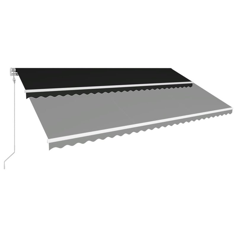 Afbeelding laden in galerijviewer, VidaXL Luifel automatisch uittrekbaar 600x300 cm antraciet
