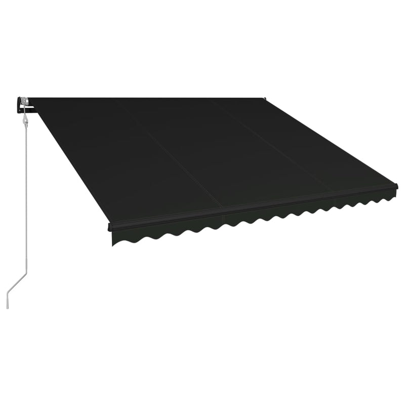 Afbeelding laden in galerijviewer, VidaXL Luifel automatisch uittrekbaar 450x300 cm antraciet
