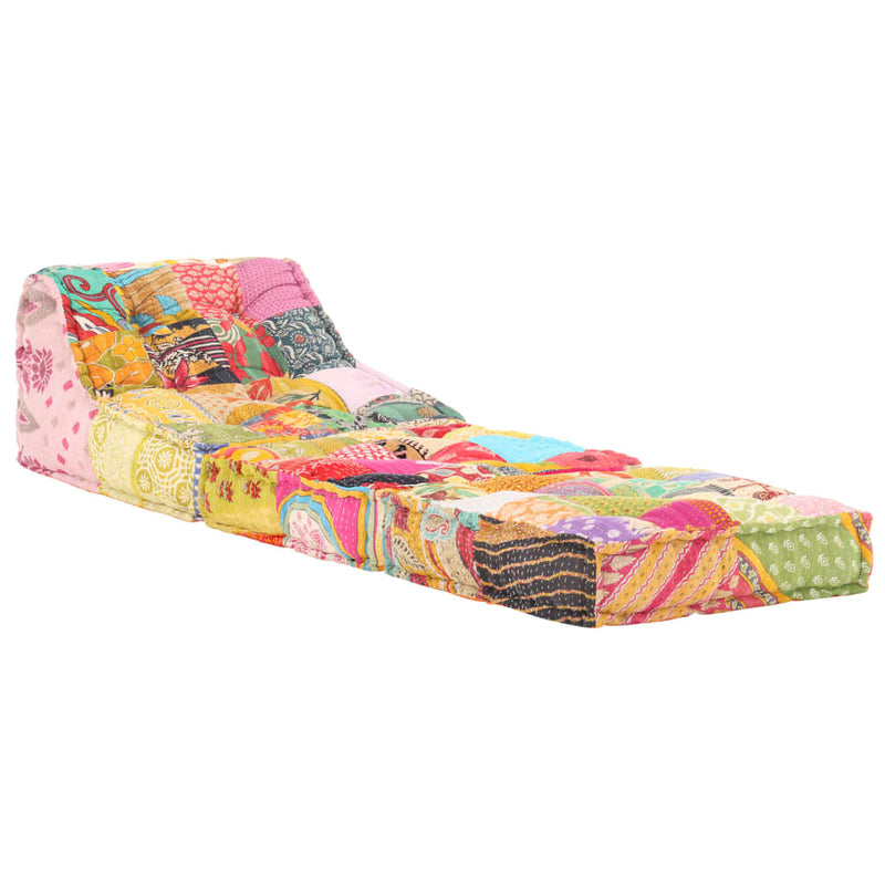Afbeelding laden in galerijviewer, VidaXL Poef modulair stof patchwork
