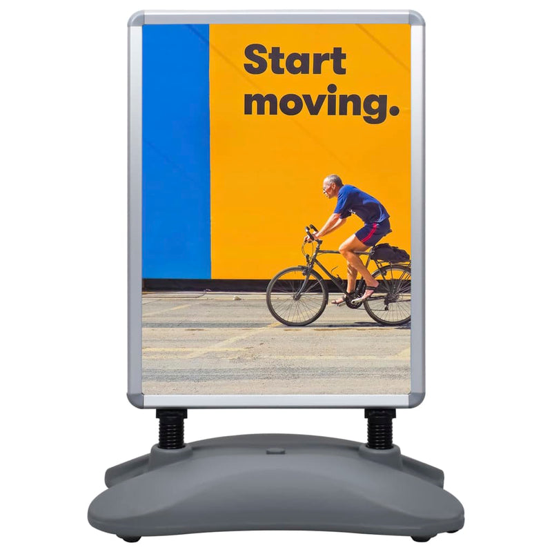 Afbeelding laden in galerijviewer, Vidaxl posterstandaard a1 waterdicht aluminiumlegering grijs
