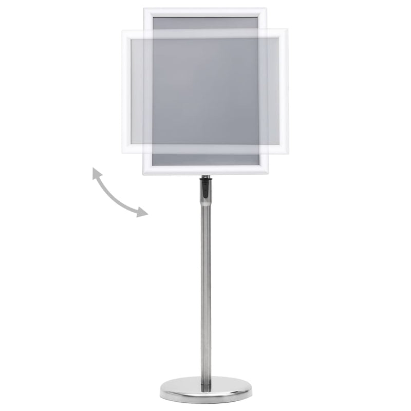 Afbeelding laden in galerijviewer, Vidaxl posterstandaard a3 aluminiumlegering zilverkleurig
