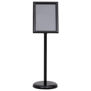 Vidaxl posterstandaard a4 aluminiumlegering zwart
