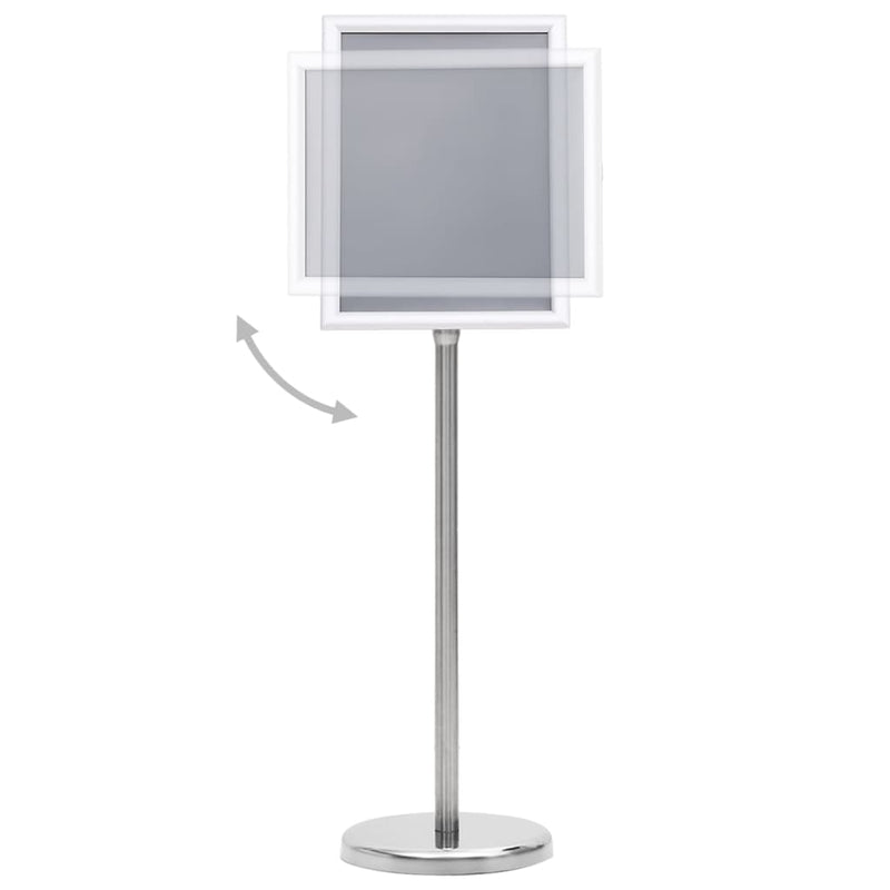 Afbeelding laden in galerijviewer, Vidaxl posterstandaard a4 aluminiumlegering zilverkleurig
