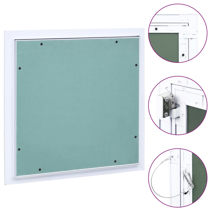 Afbeelding laden in galerijviewer, Vidaxl toegangspaneel met aluminium frame en gipsplaat 200x200 mm
