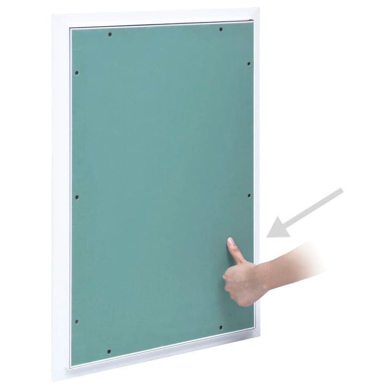 Afbeelding laden in galerijviewer, Vidaxl toegangspaneel met aluminium frame en gipsplaat 400x600 mm
