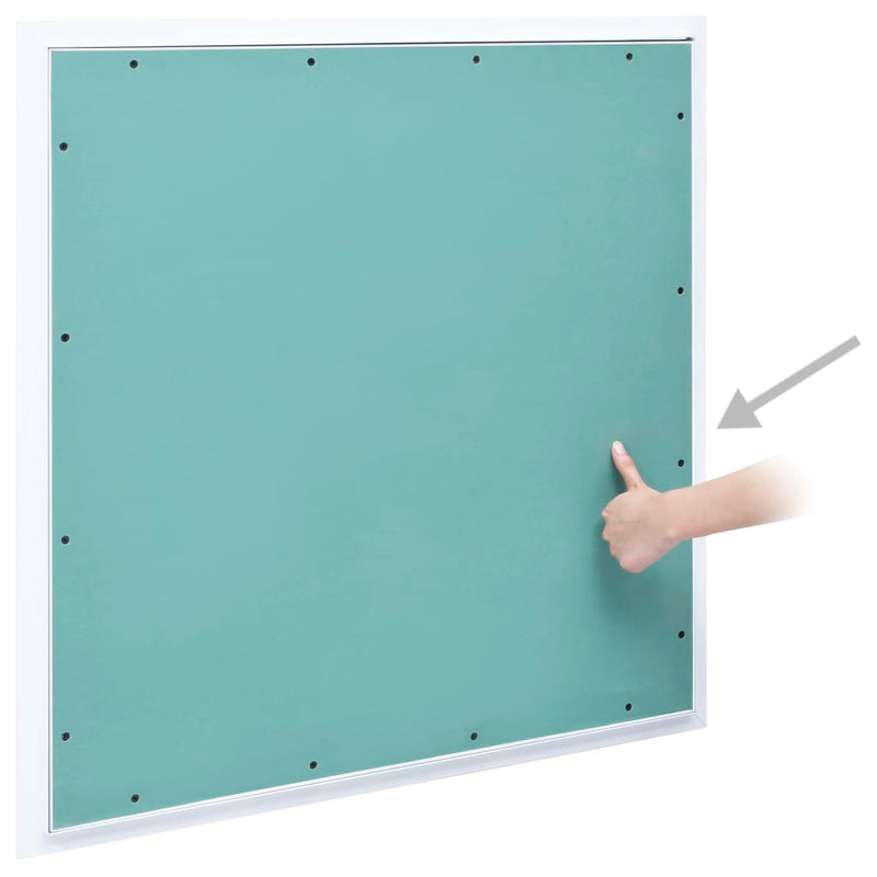 Afbeelding laden in galerijviewer, Vidaxl toegangspaneel met aluminium frame en gipsplaat 500x500 mm
