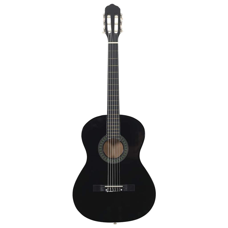 Afbeelding laden in galerijviewer, Vidaxl gitaar klassiek beginner 4 4 39 lindenhout zwart
