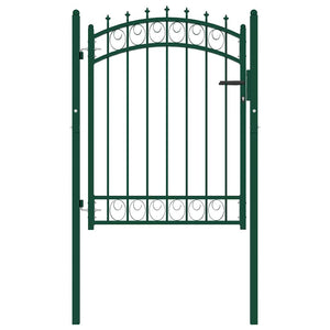 Vidaxl hekpoort emmen met stalen pinnen 103x109,5 cm groen