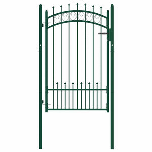Vidaxl hekpoort emmen met stalen pinnen 104x117 cm groen